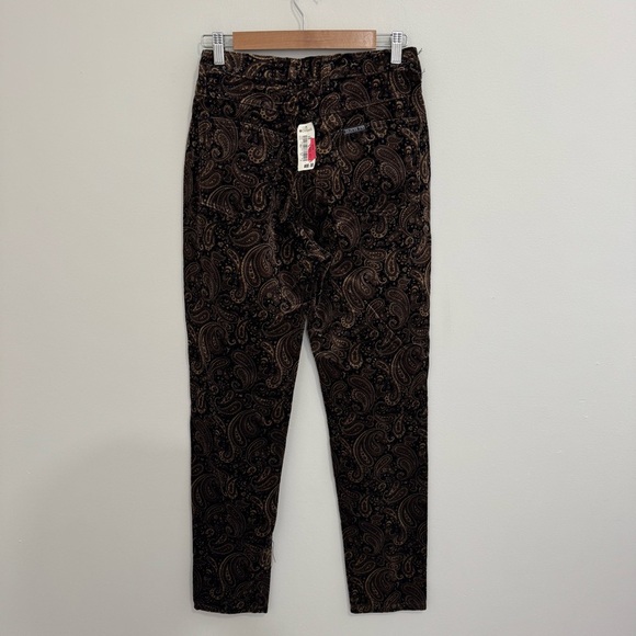 Vintage Guess by Georges Marciano Velvet 90's NWT Paisley Pants - Picture 5 of 7